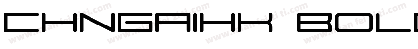 CHNGAIHK BOLD字体转换
